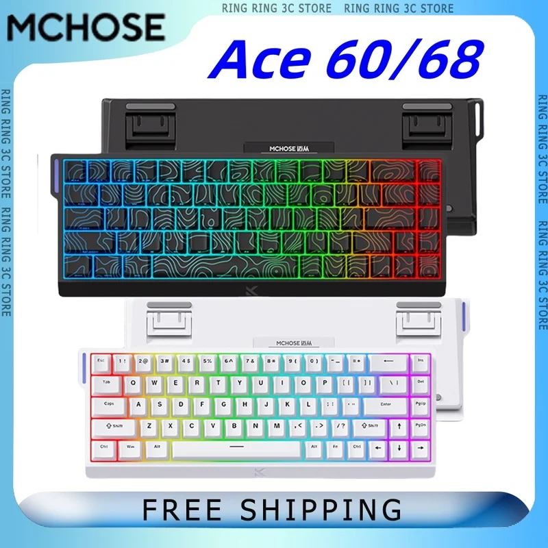 MCHOSE ACE68 Pro Проводная механическая клавиатура Игровой магнитный переключатель 8k Скорость заката 128k Скорость сканирования Алюминиевый сплав Пользовательская клавиатура
MCHOSE ACE68 Pro Проводная механическая клавиатура Игровой магнитный переключатель 8k Скорость заката 128k Скорость сканирования Алюминиевый сплав Пользовательская клавиатура