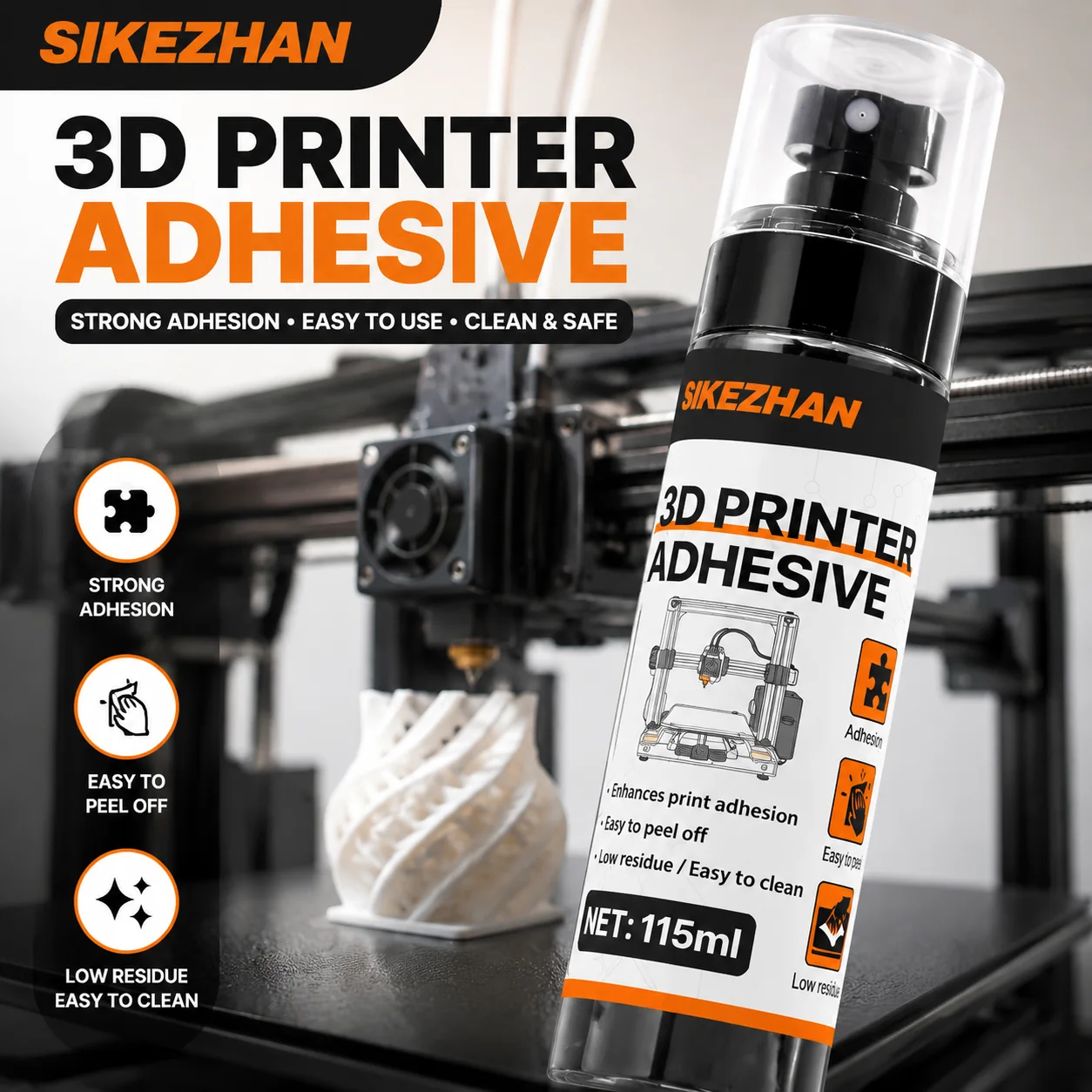 Premium 3D Printer Bed Glue Bed – Strong Adhesion Anti-Warping Adhesive for Heated Build Plates, High-Temp PLA/PETG Printing
Premium 3D Printer Bed Glue Bed – Strong Adhesion Anti-Warping Adhesive for Heated Build Plates, High-Temp PLA/PETG Printing