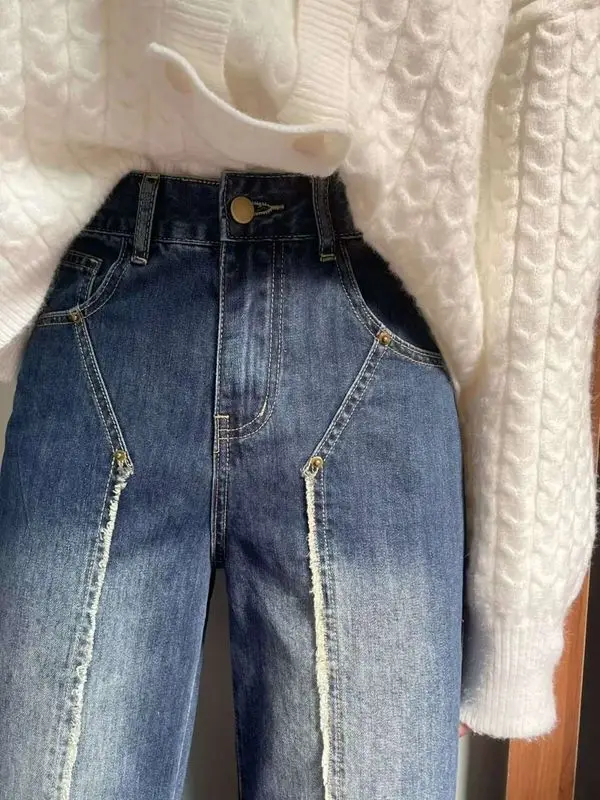 Spring Summer New High Waist Wide Leg Jeans Women's Allmatch Cleanfit Sle mid Elastici PU Fabric Blue Color
Spring Summer New High Waist Wide Leg Jeans Women's Allmatch Cleanfit Sle mid Elastici PU Fabric Blue Color