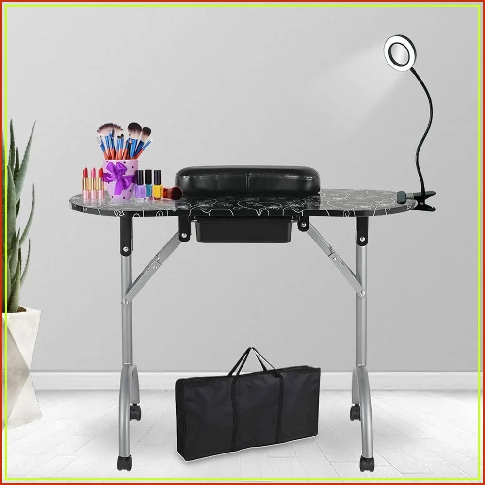 Foldable Nail Table with LED Lamp & Magnifier, 36'' Portable Manicure Desk for Professionals
Foldable Nail Table with LED Lamp & Magnifier, 36'' Portable Manicure Desk for Professionals