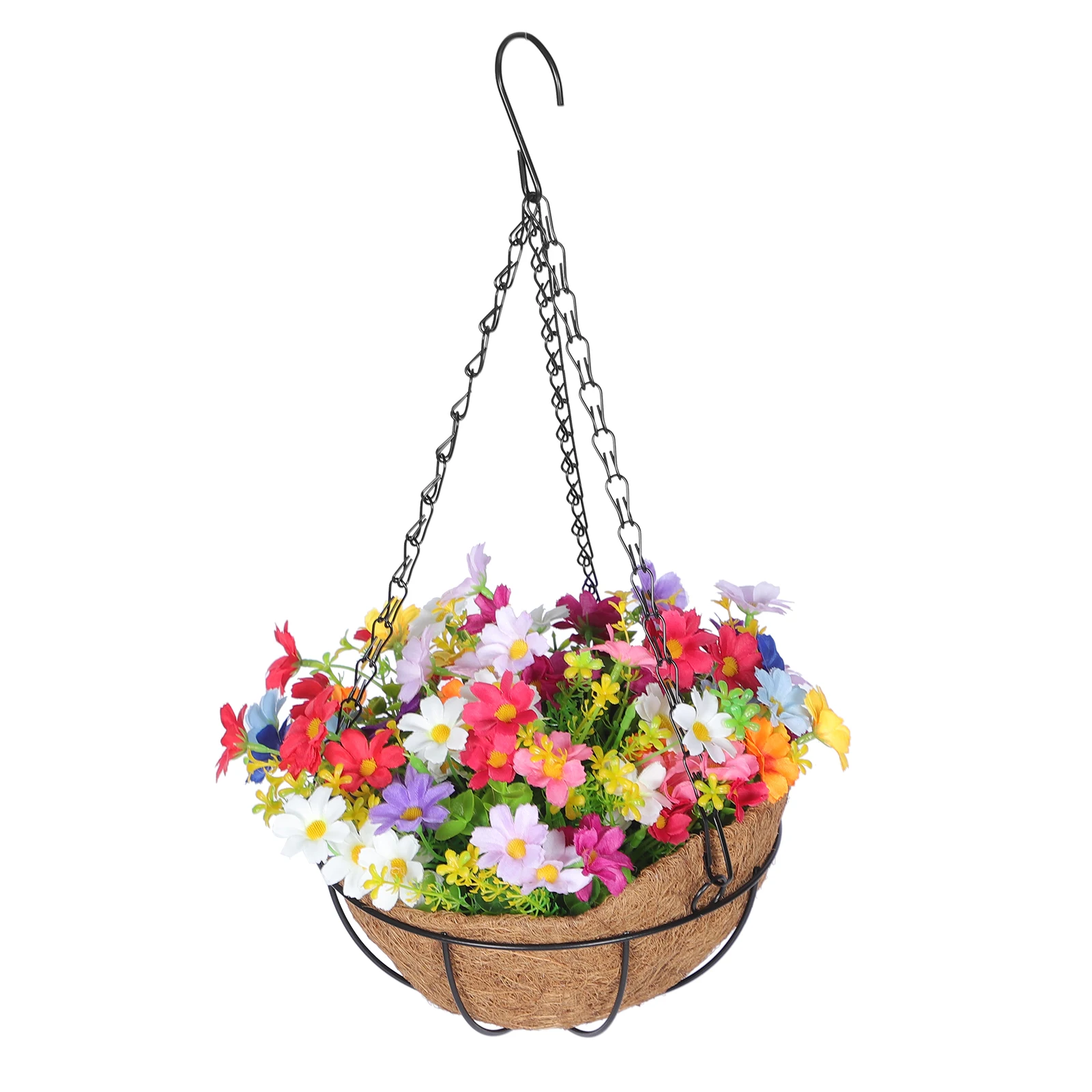 Artificial Flower Hanging Basket Home Decor Iron Plant Pot Coir Fiber Garden Pendant Spring Winter Baskets Indoor Outdoor
Artificial Flower Hanging Basket Home Decor Iron Plant Pot Coir Fiber Garden Pendant Spring Winter Baskets Indoor Outdoor