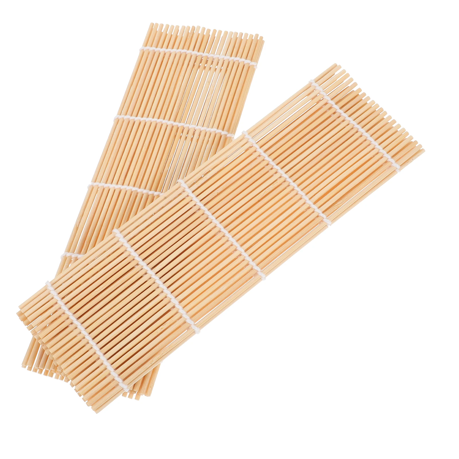 2 Pcs Sushi Bamboo Rolling Mat 24cm Carbonized Anti-scald Weaving Design Stable Rolling Versatile
2 Pcs Sushi Bamboo Rolling Mat 24cm Carbonized Anti-scald Weaving Design Stable Rolling Versatile