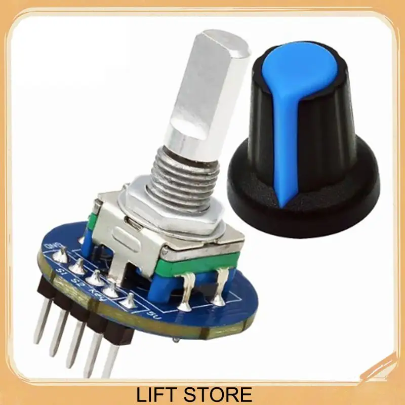 BTLIFE-360 Degree Rotary Encoder Module Encoder Rotary Potentiometer With Knob Cover For EC11 Capacitor Devices
BTLIFE-360 Degree Rotary Encoder Module Encoder Rotary Potentiometer With Knob Cover For EC11 Capacitor Devices