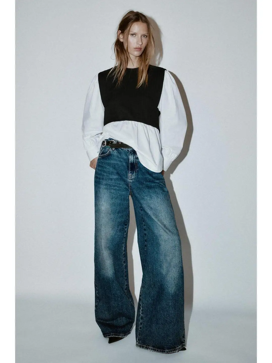 Casual Loose Faion Color Blo Fake Two-Piece Top Women's Cotton Long Sve round Ne irt Breathable Travel Wear
Casual Loose Faion Color Blo Fake Two-Piece Top Women's Cotton Long Sve round Ne irt Breathable Travel Wear