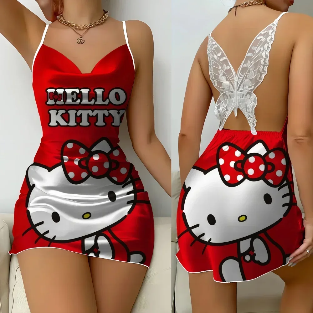Женское нижнее белье Kitty для отношений, милые пижамы без рукавов, женская трендовая женская одежда для сна, цельное платье для девочек, платья
Женское нижнее белье Kitty для отношений, милые пижамы без рукавов, женская трендовая женская одежда для сна, цельное платье для девочек, платья