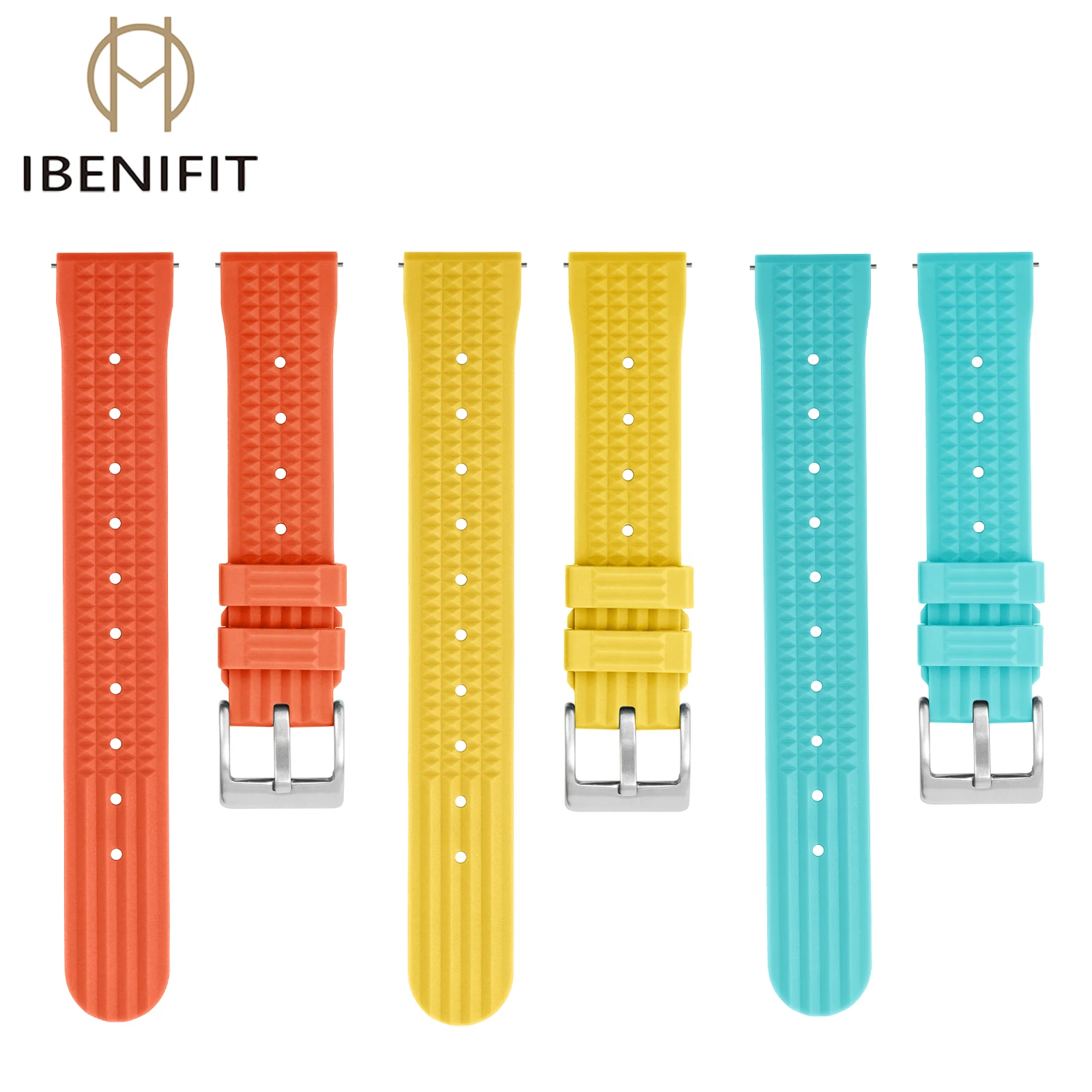 IBENIFIT Premium Grade Waffle FKM Watch Band 20 22mm Fast Release Fluoro Rubber Waffle Watch Strap For Traditional Diving Watch
IBENIFIT Premium Grade Waffle FKM Watch Band 20 22mm Fast Release Fluoro Rubber Waffle Watch Strap For Traditional Diving Watch