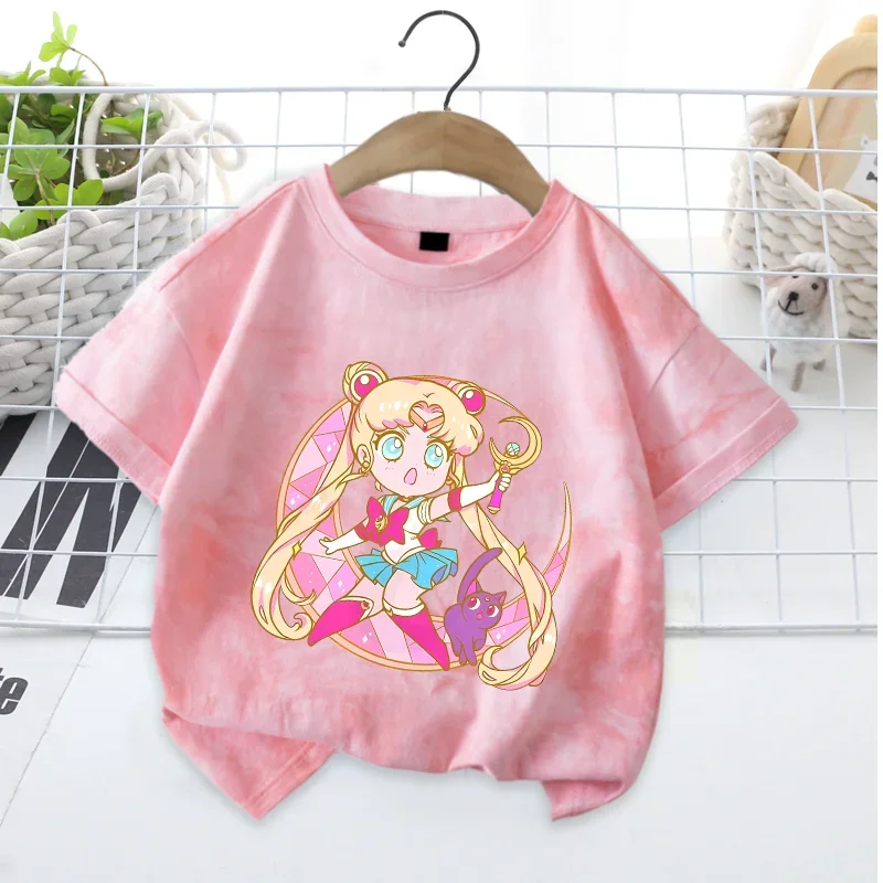 Sailor Moons Shirt Tie-Dye Dropped Shoulder Girls Boys Clothes Summer Baby Versatile Breathable Casual Cute Anime Figure Gift
Sailor Moons Shirt Tie-Dye Dropped Shoulder Girls Boys Clothes Summer Baby Versatile Breathable Casual Cute Anime Figure Gift