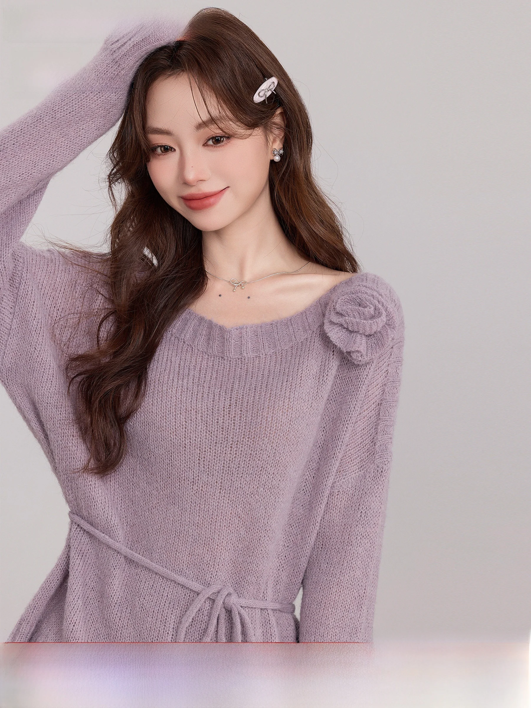 Женский свободный вязаный свитер ZiYuXiang с разрезом на плече, осенний повседневный топ с длинным рукавом, универсальный, стройнящий, с круглым вырезом
Женский свободный вязаный свитер ZiYuXiang с разрезом на плече, осенний повседневный топ с длинным рукавом, универсальный, стройнящий, с круглым вырезом