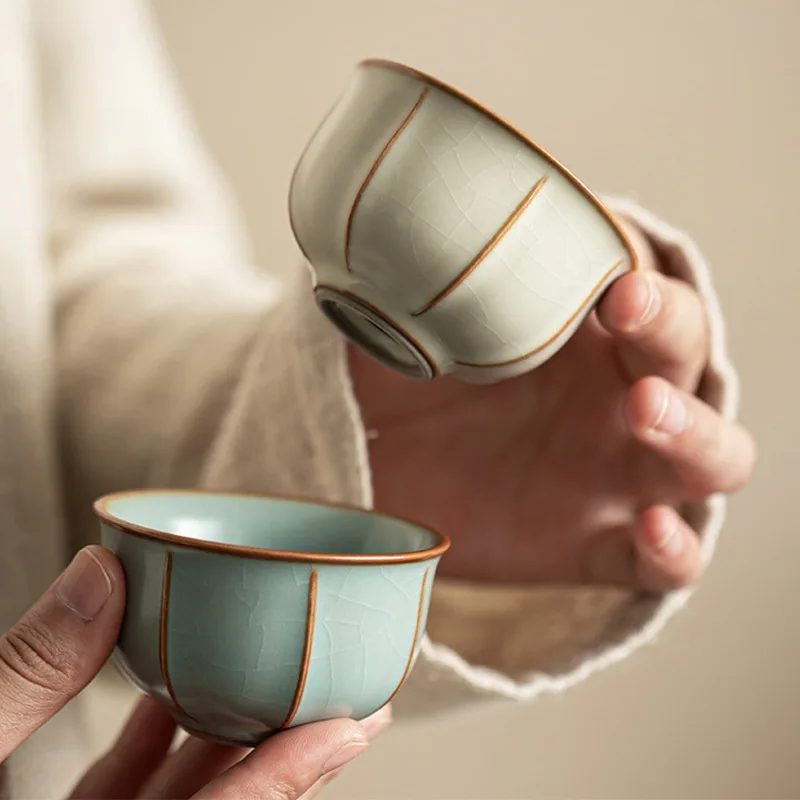 Ru Kiln Tea Cup Ceramic Retro Porcelain Teacups Master Cup Tasting Mug Chinese Kung Fu Gongfu Japanese Tea Teaware Drinkware
Ru Kiln Tea Cup Ceramic Retro Porcelain Teacups Master Cup Tasting Mug Chinese Kung Fu Gongfu Japanese Tea Teaware Drinkware