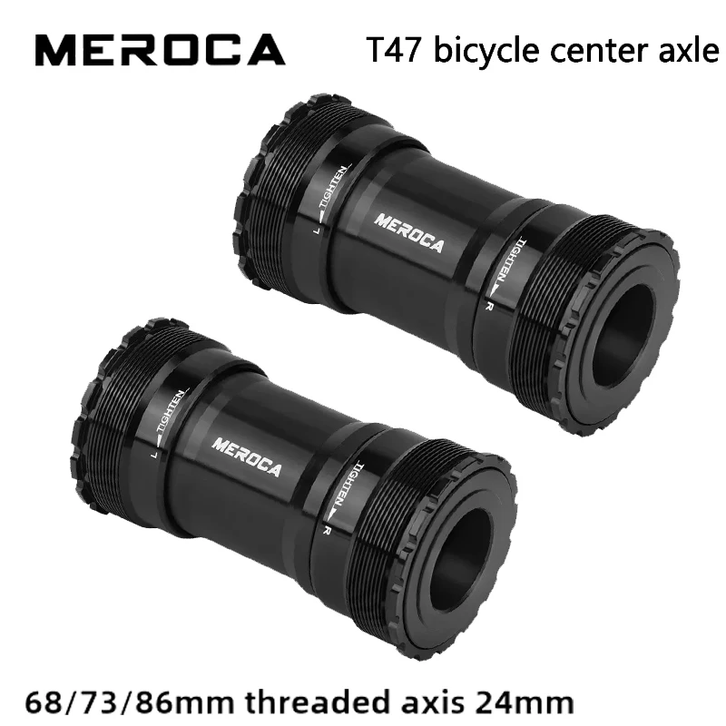 MEROCA T47 Ceramic Bottom Bracket – 24mm Hollow Spindle for Road & MTB | 68/73/86mm Axle Compatibility Bicycle Accessories
MEROCA T47 Ceramic Bottom Bracket – 24mm Hollow Spindle for Road & MTB | 68/73/86mm Axle Compatibility Bicycle Accessories