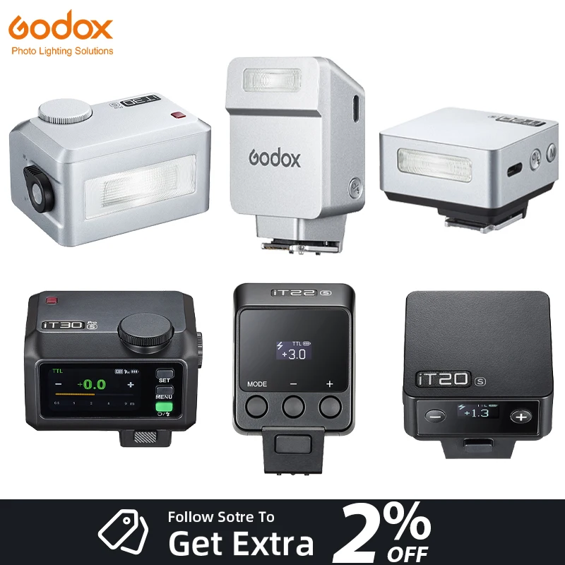 GODOX iFlash Mini Camera iT30 PRO iT22 iT20 Flash TTL 2.4G Wireless Touchscreen Pocket Flash Optional TR Hot Shoe Riser
GODOX iFlash Mini Camera iT30 PRO iT22 iT20 Flash TTL 2.4G Wireless Touchscreen Pocket Flash Optional TR Hot Shoe Riser