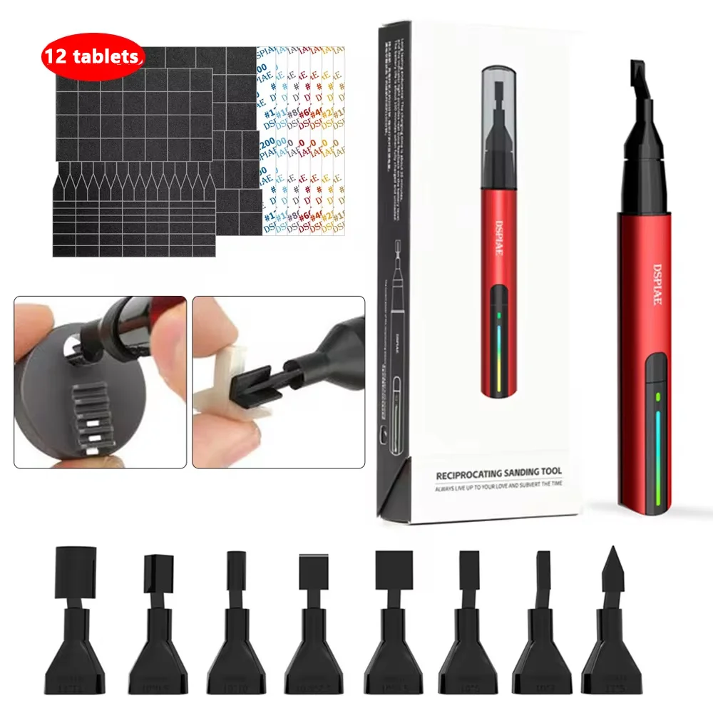 Electric Sander Grinding Pen for Model Mini Reciprocating Polishing Sanding Machine with Three Speed Adjustments USB Charging
Electric Sander Grinding Pen for Model Mini Reciprocating Polishing Sanding Machine with Three Speed Adjustments USB Charging