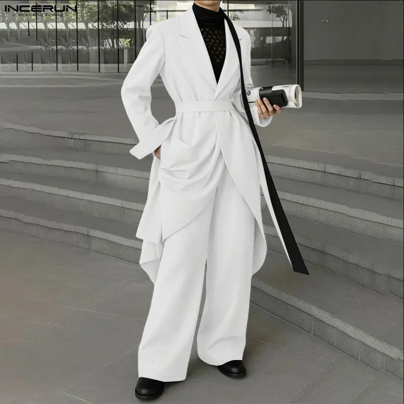 INCERUN Men Sets Solid Color Long Sleeve Long Style Blazer & Pants Two Pieces Sets Loose Streetwear Fashion Men's Casual Suits
INCERUN Men Sets Solid Color Long Sleeve Long Style Blazer & Pants Two Pieces Sets Loose Streetwear Fashion Men's Casual Suits