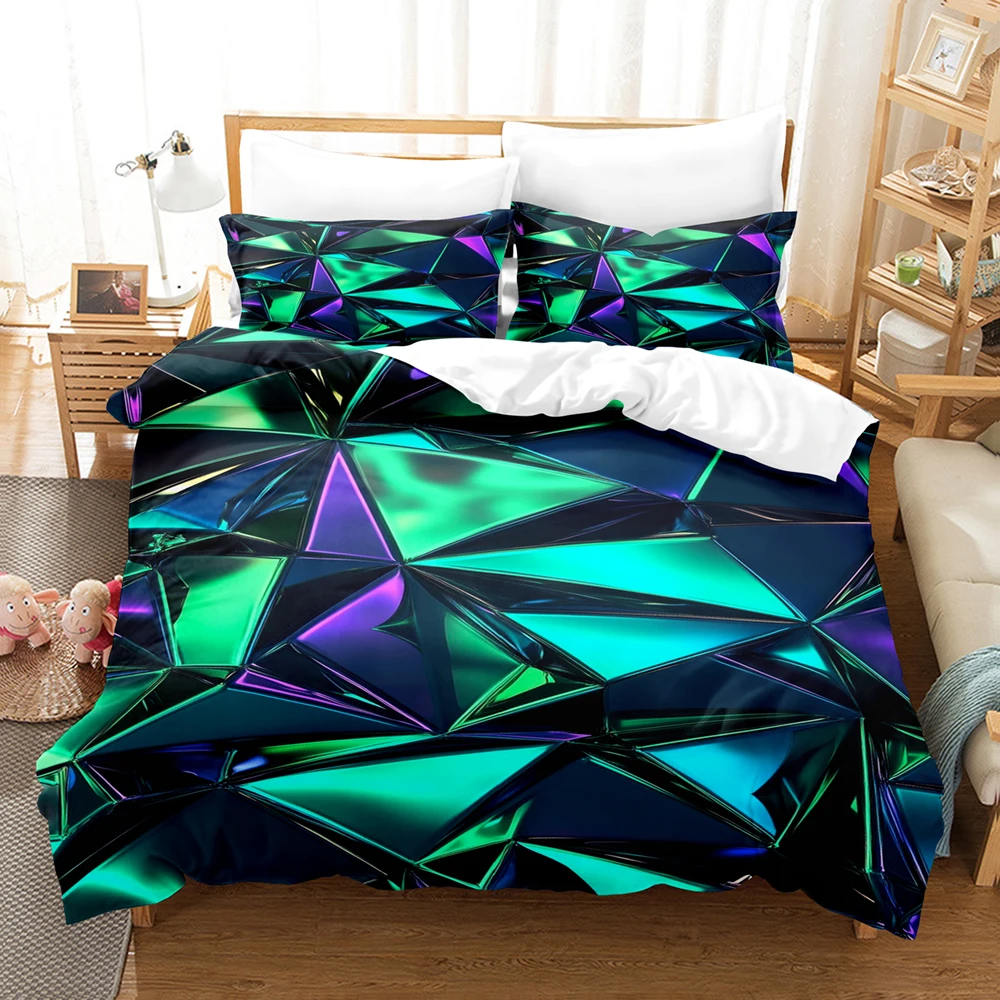 Solid Geometry Duvet Cover Set, King Queen Twin Cyberpunk Bedding Set Colorful for Home Birthday Gift School Dormitory Decor
Solid Geometry Duvet Cover Set, King Queen Twin Cyberpunk Bedding Set Colorful for Home Birthday Gift School Dormitory Decor