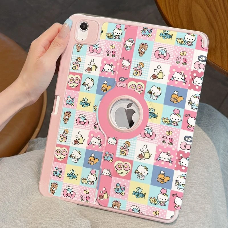Kawaii Hello Kitty 720° Rotate IPad Case with Pen Slot for IPad 11th A16 Pro11/12.9 Air4/5 Air6 7/8/9Gen Anti-Bend Acrylic Cover
Kawaii Hello Kitty 720° Rotate IPad Case with Pen Slot for IPad 11th A16 Pro11/12.9 Air4/5 Air6 7/8/9Gen Anti-Bend Acrylic Cover