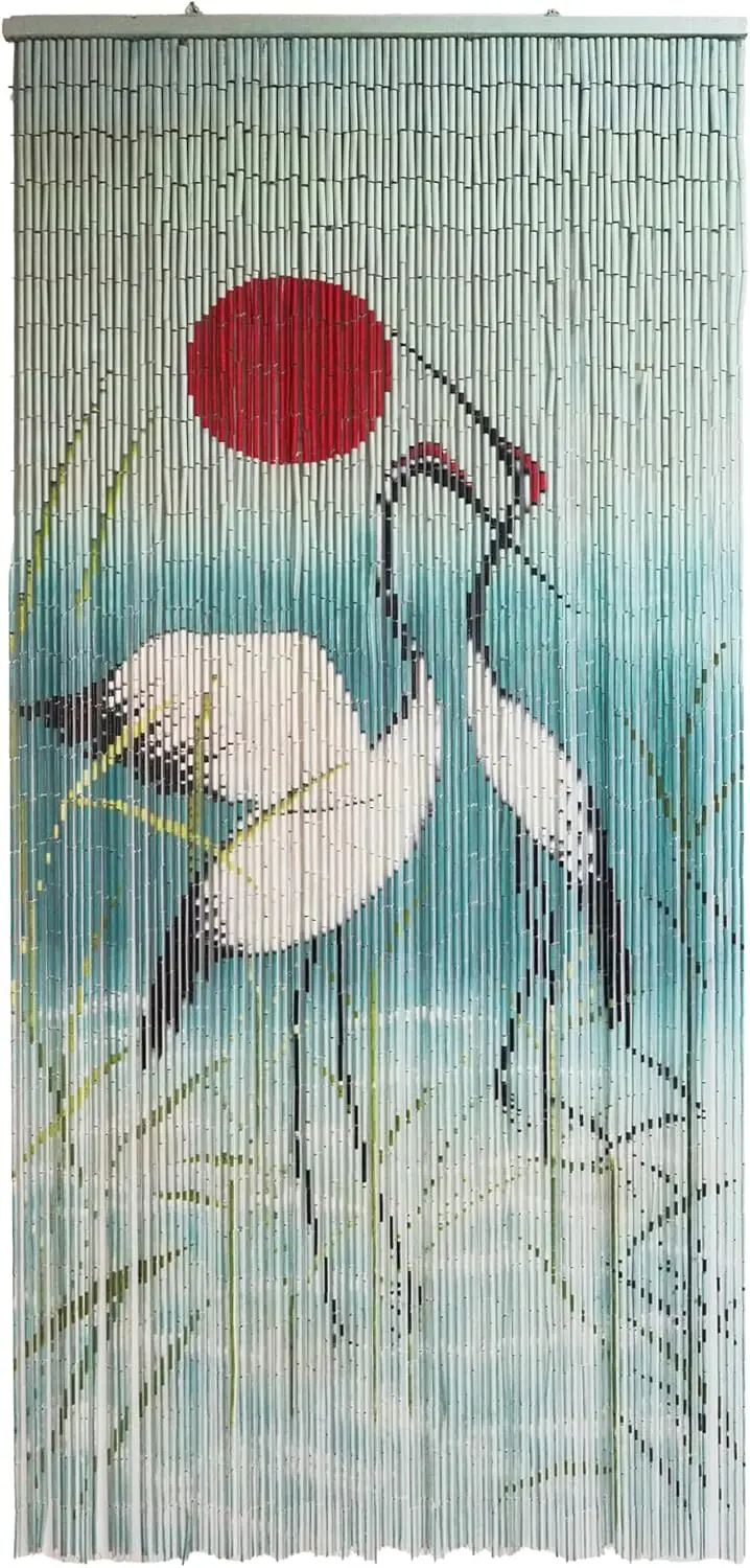 Vietbud Décor Cranes with Red Sun Beaded Curtains for Doorways, Decorative Room Divider, Natural Vietnamese Craft, Indoo
Vietbud Décor Cranes with Red Sun Beaded Curtains for Doorways, Decorative Room Divider, Natural Vietnamese Craft, Indoo