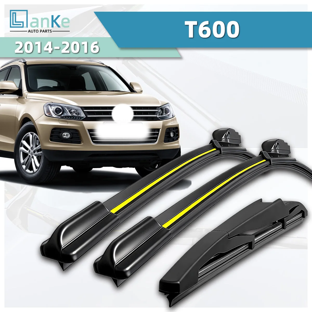 Lanke Wiper Fit For Zotye T600 (2014-2016) Natural Rubber Strip Boneless Silence Car Windshield Wiper Blade Auto accessories
Lanke Wiper Fit For Zotye T600 (2014-2016) Natural Rubber Strip Boneless Silence Car Windshield Wiper Blade Auto accessories