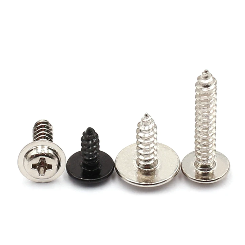 100Pcs M2.6 M2.7*L=6/8/10mm Galvanized/Nickel Steel Cross Phillips Round Button Head With Washer Bolt Self-tapping Screw
100Pcs M2.6 M2.7*L=6/8/10mm Galvanized/Nickel Steel Cross Phillips Round Button Head With Washer Bolt Self-tapping Screw