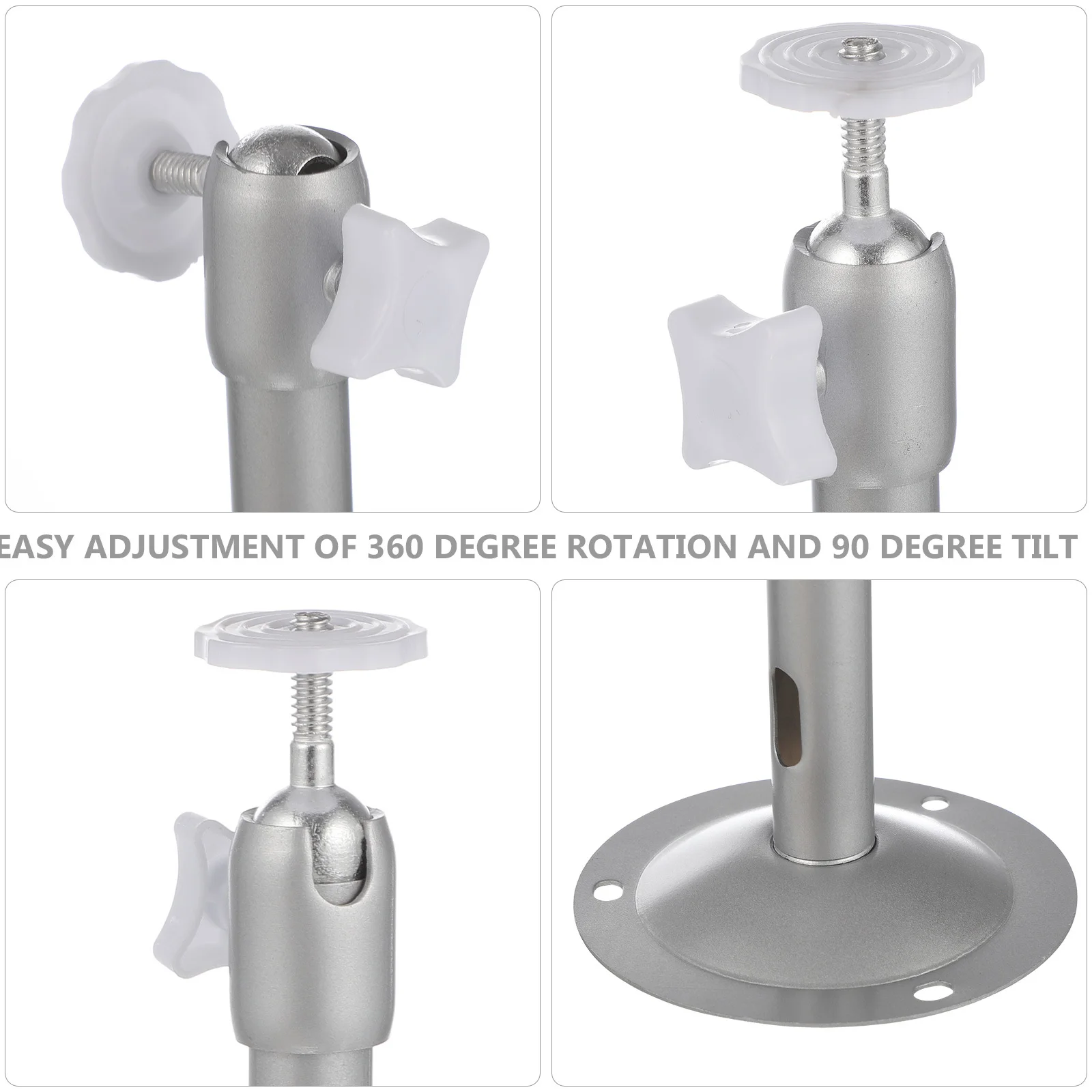 2pcs 360 Degree Adjustable Security Camera Bracket Wall Mount Holder For Indoor Outdoor Cctv System Support Aluminum Alloy
2pcs 360 Degree Adjustable Security Camera Bracket Wall Mount Holder For Indoor Outdoor Cctv System Support Aluminum Alloy