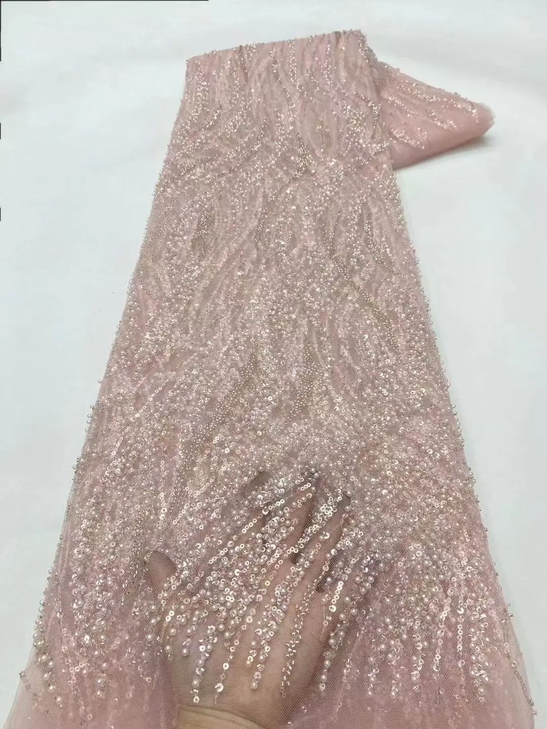 Green Sequin Lace Fabric African Fabric Lace Wedding Dress 2025 Luxury Gold Beaded Lace French Mesh Sequence for Sewing
Green Sequin Lace Fabric African Fabric Lace Wedding Dress 2025 Luxury Gold Beaded Lace French Mesh Sequence for Sewing