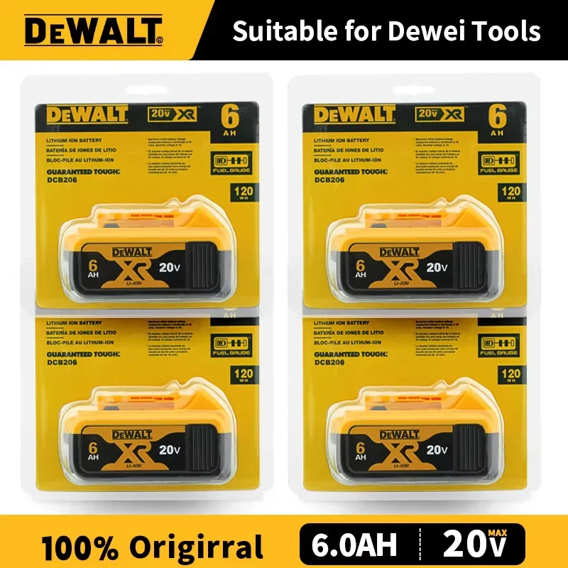 100% Original 20V 6.0Ah MAX Battery Power Tool Replacement For DeWalt DCB184 DCB181 DCB182 DCB200 20V 5A 6A 18Volt 20v Battery
100% Original 20V 6.0Ah MAX Battery Power Tool Replacement For DeWalt DCB184 DCB181 DCB182 DCB200 20V 5A 6A 18Volt 20v Battery