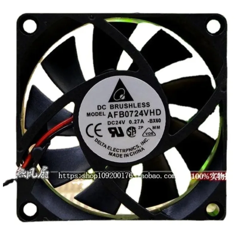 New Cooler Fan for Delta AFB0724VHD 24V 0.27A 7CM 7020 Double Ball Inverter Cooling Fan 70x70x20mm
New Cooler Fan for Delta AFB0724VHD 24V 0.27A 7CM 7020 Double Ball Inverter Cooling Fan 70x70x20mm
