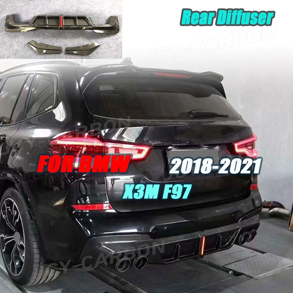 Задний диффузор из углеродного волокна с диффузором, разветвитель, комплекты кузова для BMW X3M F97 2018-2021, задние внешние аксессуары автомобиля, обвесы из FRP
Задний диффузор из углеродного волокна с диффузором, разветвитель, комплекты кузова для BMW X3M F97 2018-2021, задние внешние аксессуары автомобиля, обвесы из FRP