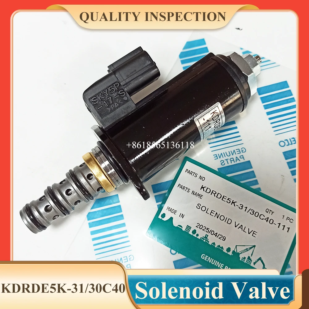 KDRDE5K-31/30C40-111 Excavator Hydraulic Pump Solenoid Valve for SK200-6 YN35V00018F2 Solenoid
KDRDE5K-31/30C40-111 Excavator Hydraulic Pump Solenoid Valve for SK200-6 YN35V00018F2 Solenoid