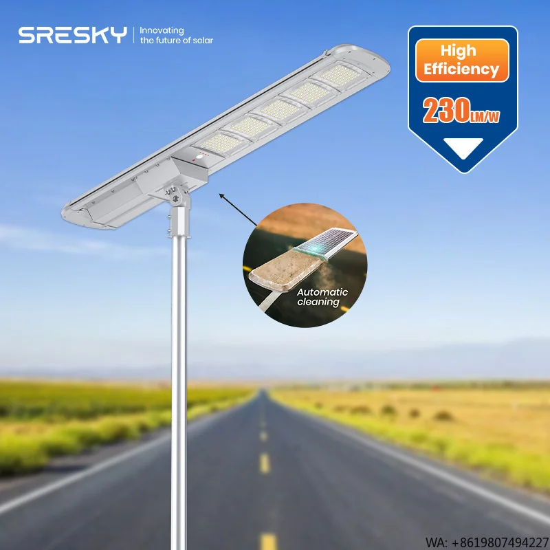 SRESKY Led Street Light Solar 60w 80w 100w All in One Solar Street Light Self Cleaning Integrated Solar Street Light
SRESKY Led Street Light Solar 60w 80w 100w All in One Solar Street Light Self Cleaning Integrated Solar Street Light