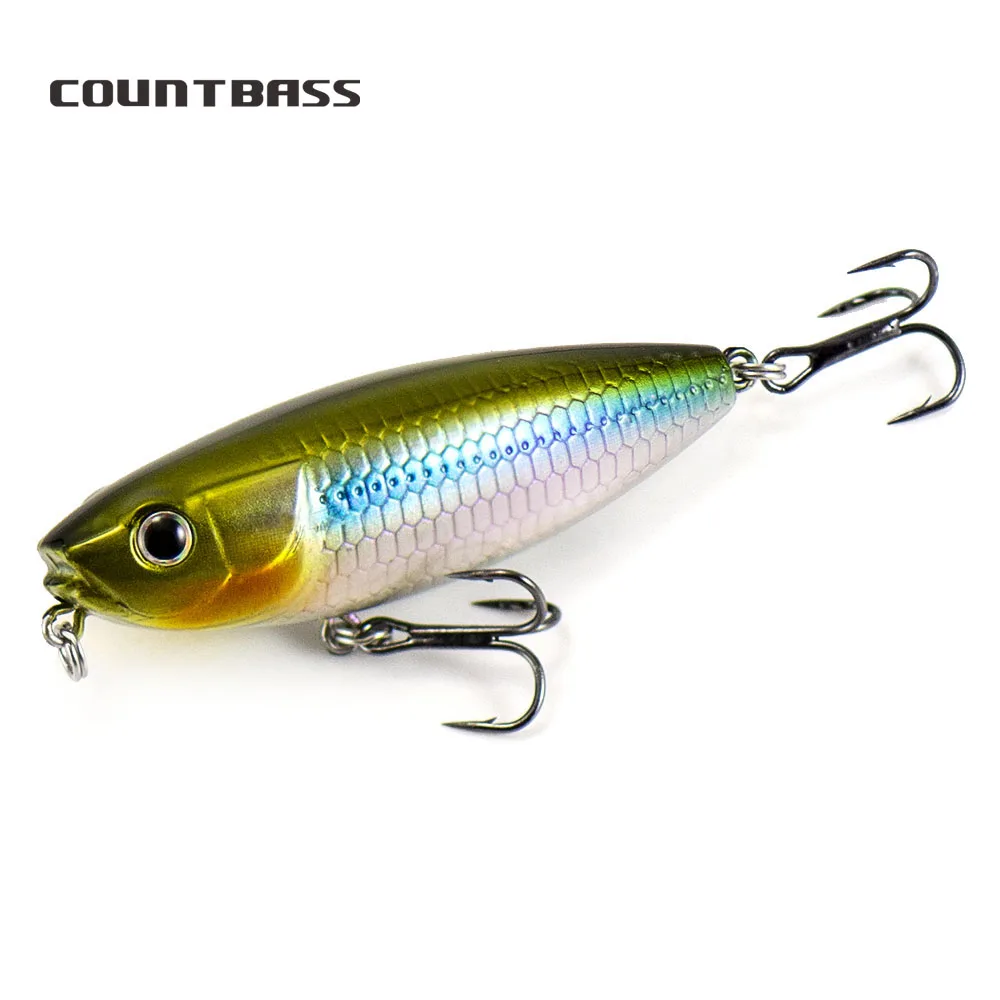 Countbass Topwater Lures, 55mm 2-11/64" 6.2g 7/32 oz., Hard Bait Fishing Lures, Wobblers Freshwater Plug Bass Fishing
Countbass Topwater Lures, 55mm 2-11/64" 6.2g 7/32 oz., Hard Bait Fishing Lures, Wobblers Freshwater Plug Bass Fishing