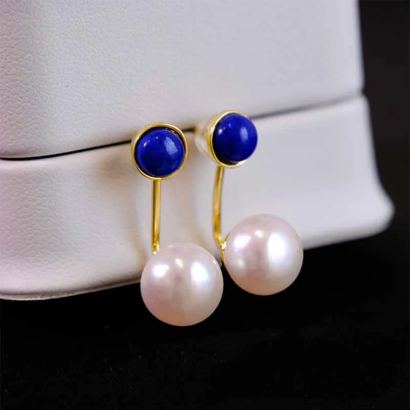 Creative New Lapis Lazuli Pearl Stud Earrings One-Style Two-Wear Earrings For Women Light Luxury Classic Engagement Jewelry
Creative New Lapis Lazuli Pearl Stud Earrings One-Style Two-Wear Earrings For Women Light Luxury Classic Engagement Jewelry