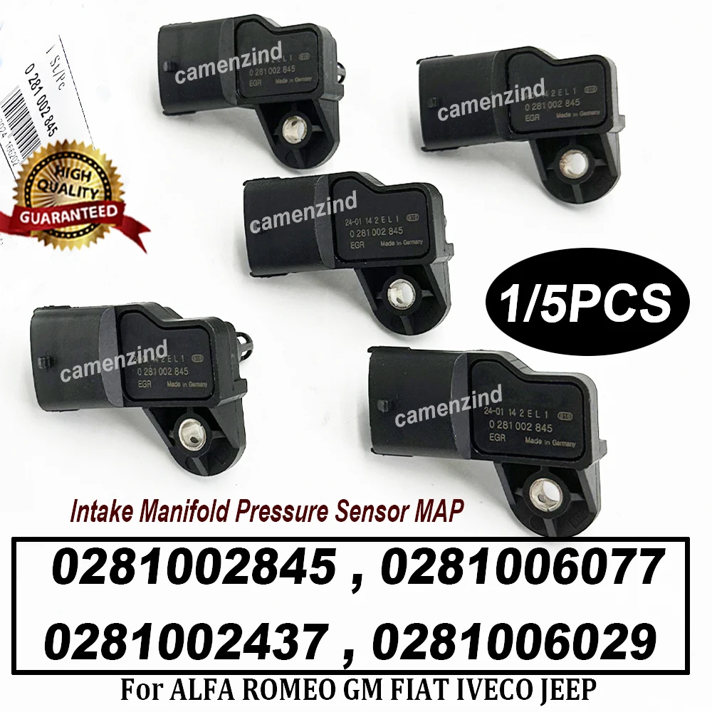 1/5PCS 0281002845 0281002437 0504088431 Intake Manifold Pressure Sensor MAP For V-AUXHALL CORSA C ASTRA MERIVA 1.7 1.3 CDTI
1/5PCS 0281002845 0281002437 0504088431 Intake Manifold Pressure Sensor MAP For V-AUXHALL CORSA C ASTRA MERIVA 1.7 1.3 CDTI