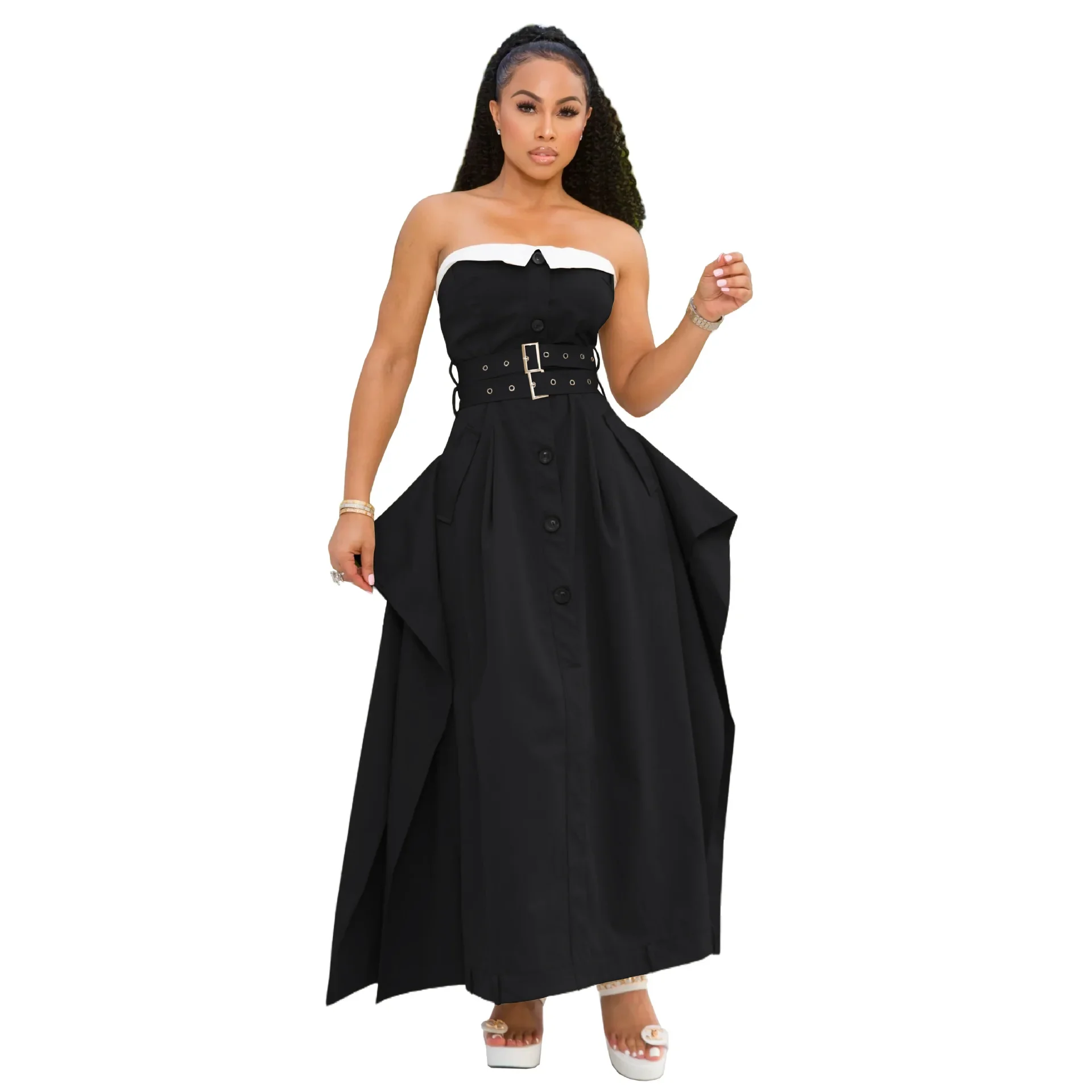 African Dresses For Women 2025 New African Clothes Dashiki Strapless Ankara Dresses Traditional Robe Africa Maxi Dress
African Dresses For Women 2025 New African Clothes Dashiki Strapless Ankara Dresses Traditional Robe Africa Maxi Dress