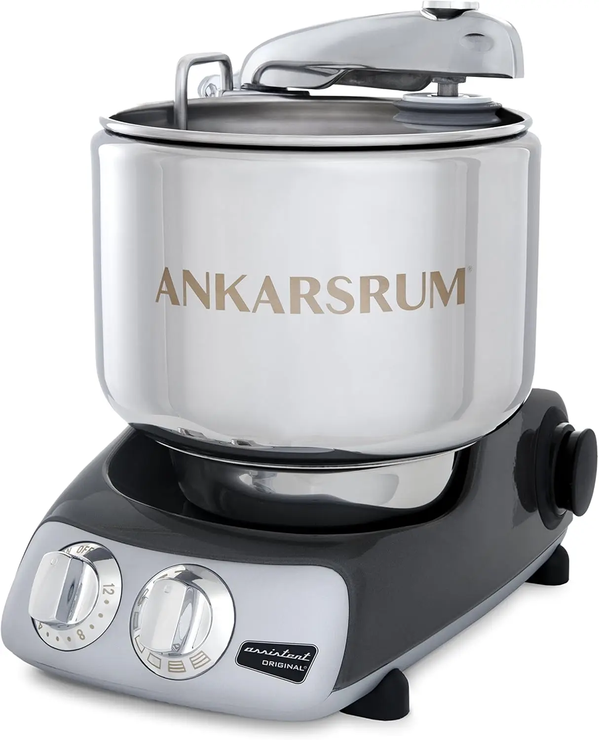 Ankarsrum оригинальный 6230 черный хромированный и нержавеющая сталь 7-литровый стоячий миксер
Ankarsrum оригинальный 6230 черный хромированный и нержавеющая сталь 7-литровый стоячий миксер