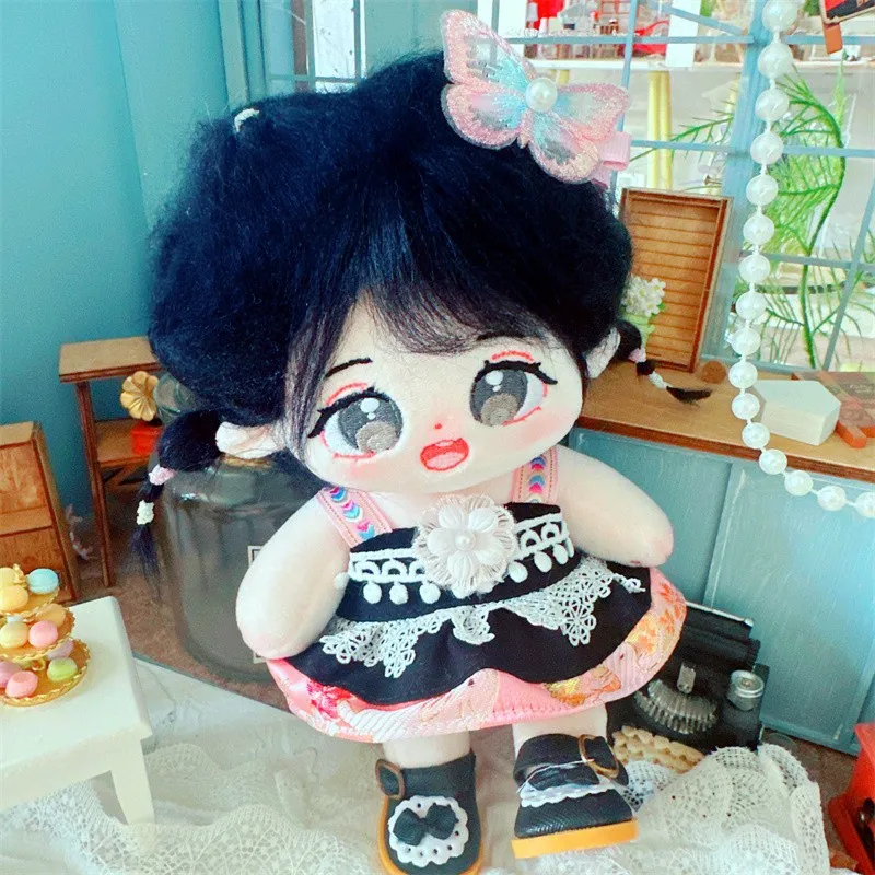 20cm Cute Idol Wear Black Dress Suit Butterfly Decor DIY Clothes Accessory Kawaii Stuffed Cotton Naked Doll for Girls Fans Gifts
20cm Cute Idol Wear Black Dress Suit Butterfly Decor DIY Clothes Accessory Kawaii Stuffed Cotton Naked Doll for Girls Fans Gifts