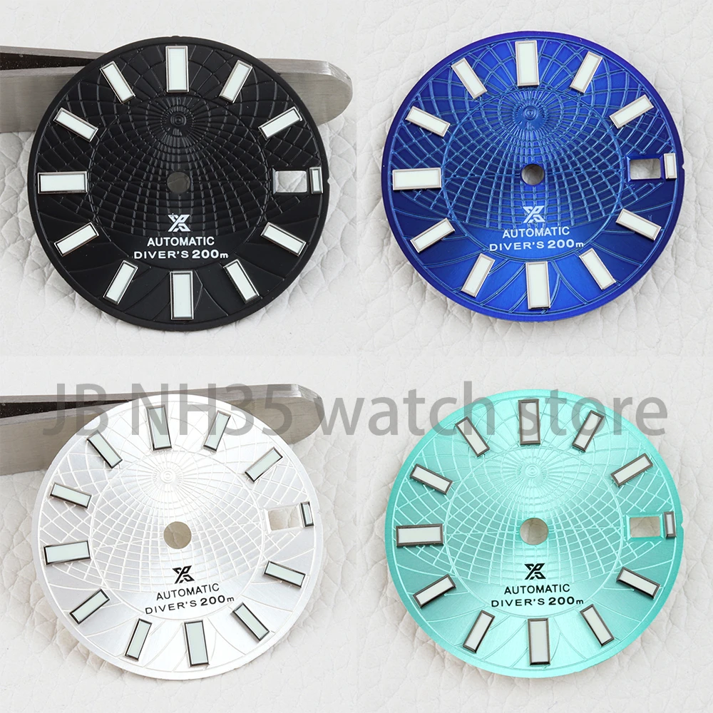 28.5mm Watch Dial Face Green luminous dial No logo for nh35/nh36 Movement Black/White/Green Watch Face Replacement accessories
28.5mm Watch Dial Face Green luminous dial No logo for nh35/nh36 Movement Black/White/Green Watch Face Replacement accessories