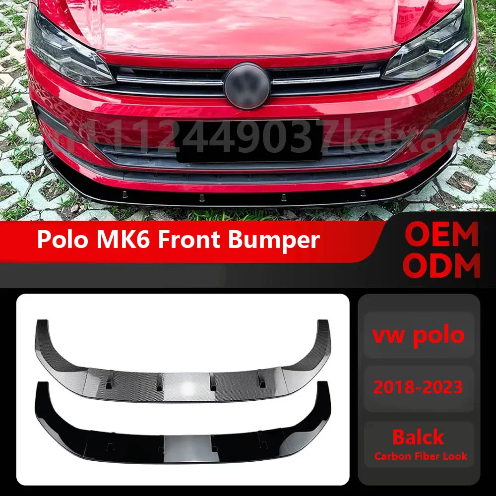 For 2018-2023 Volkswagen VW Polo MK6 Virtus Lower Splitter Diffuser Exterior Body Kits Carbon Look Car Front Bumper Spoiler Lip
For 2018-2023 Volkswagen VW Polo MK6 Virtus Lower Splitter Diffuser Exterior Body Kits Carbon Look Car Front Bumper Spoiler Lip