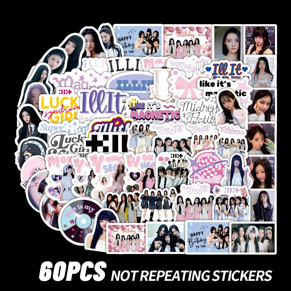 Ilt, Ill, Gllit, Illit Stickers, DIY Personalized Idol Merch Gift for Friends Birthday, 60Pcs Star Stickers, Sticker Collection, Exquisite Decorations, Exquisite Small Gifts, Valentine's Day Gifts, Collectibles
Ilt, Ill, Gllit, Illit Stickers, DIY Personalized Idol Merch Gift for Friends Birthday, 60Pcs Star Stickers, Sticker Collection, Exquisite Decorations, Exquisite Small Gifts, Valentine's Day Gifts, Collectibles