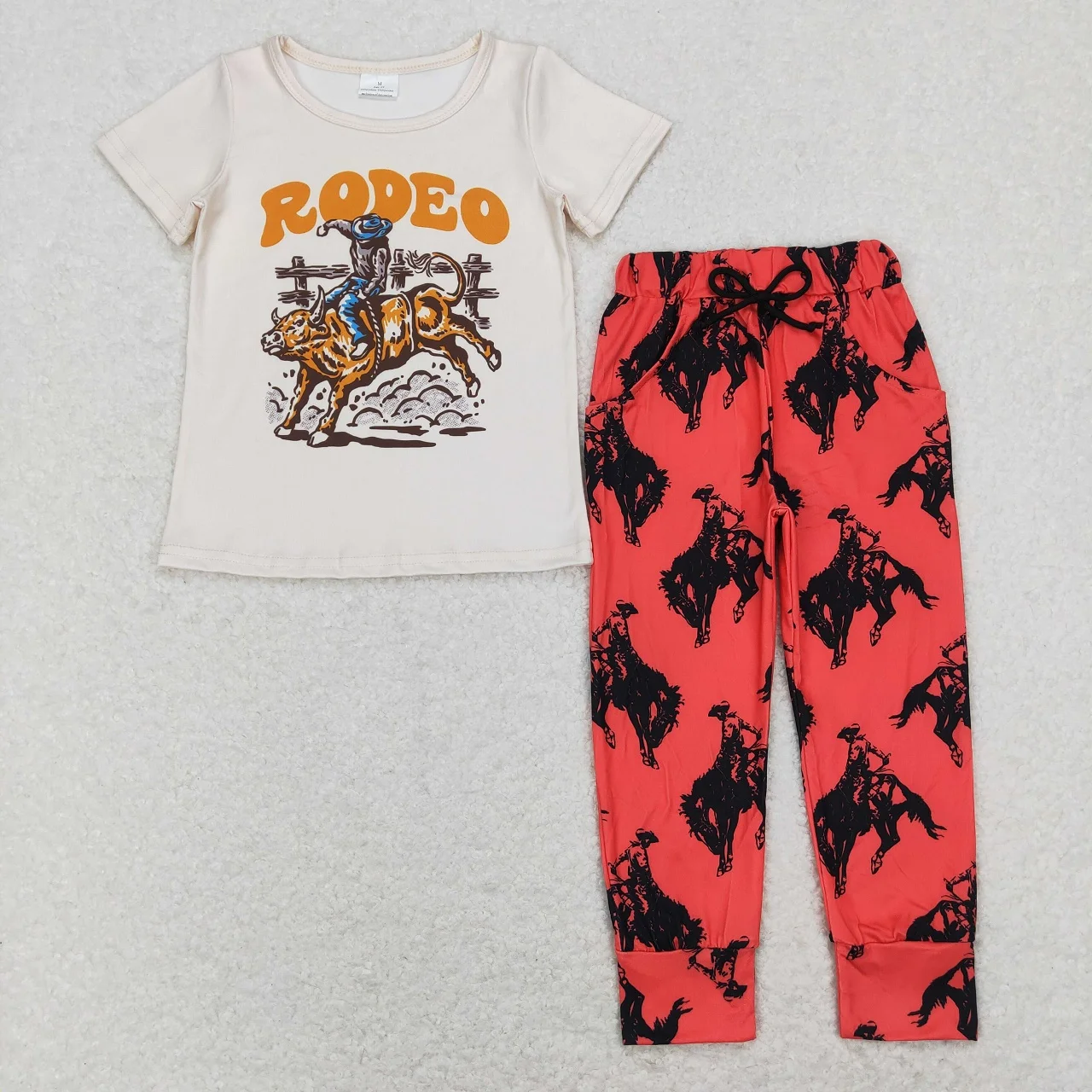 Wholesale Toddler Set Short Sleeves Rodeo T-Shirt Kids Pocket Trousers Pants Baby Boy Western Outfit Infant Children Clothing
Wholesale Toddler Set Short Sleeves Rodeo T-Shirt Kids Pocket Trousers Pants Baby Boy Western Outfit Infant Children Clothing