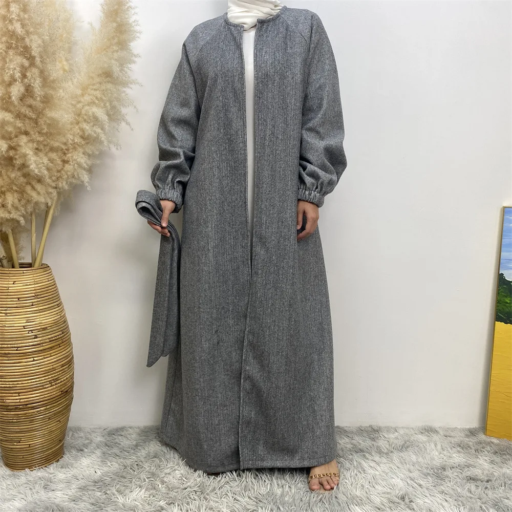 UNI Winter Muslim Woman Abaya Ramadan KimonoThick Polyester Long Sleeves Dubai Modesty Robe Moroccan Caftan Islam Woman Kaftans
UNI Winter Muslim Woman Abaya Ramadan KimonoThick Polyester Long Sleeves Dubai Modesty Robe Moroccan Caftan Islam Woman Kaftans