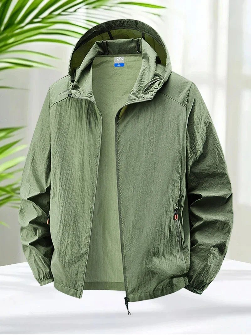Men's Sun Protection Hooded Jacket Lightweight Outdoor Windbreaker Quick Dry Breathable UV Coat for Hiking Running Travel Beach
Men's Sun Protection Hooded Jacket Lightweight Outdoor Windbreaker Quick Dry Breathable UV Coat for Hiking Running Travel Beach