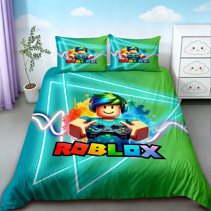 Roblox Kids Gifts Duvet Cover Cartoon Bedding Set Breathable Comfortable Quilt Cover for Bedroom Decor Twin Single Size
Roblox Kids Gifts Duvet Cover Cartoon Bedding Set Breathable Comfortable Quilt Cover for Bedroom Decor Twin Single Size