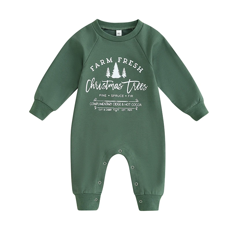 2023 Baby Girls Boys Jumpsuit Newborn Infant Long Sleeve Crew Neck Letters Tree Print Christmas Romper Xmas Clothes
2023 Baby Girls Boys Jumpsuit Newborn Infant Long Sleeve Crew Neck Letters Tree Print Christmas Romper Xmas Clothes