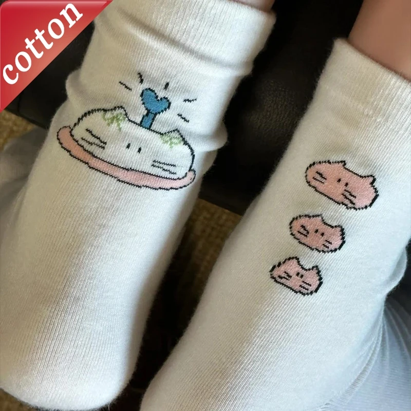 Women's Socks Korean Cute Cartoon Kitty Kawaii Sweet Fashion Verstaile Comfortable High-quality Cotton Socks For Girl Wholesale
Women's Socks Korean Cute Cartoon Kitty Kawaii Sweet Fashion Verstaile Comfortable High-quality Cotton Socks For Girl Wholesale