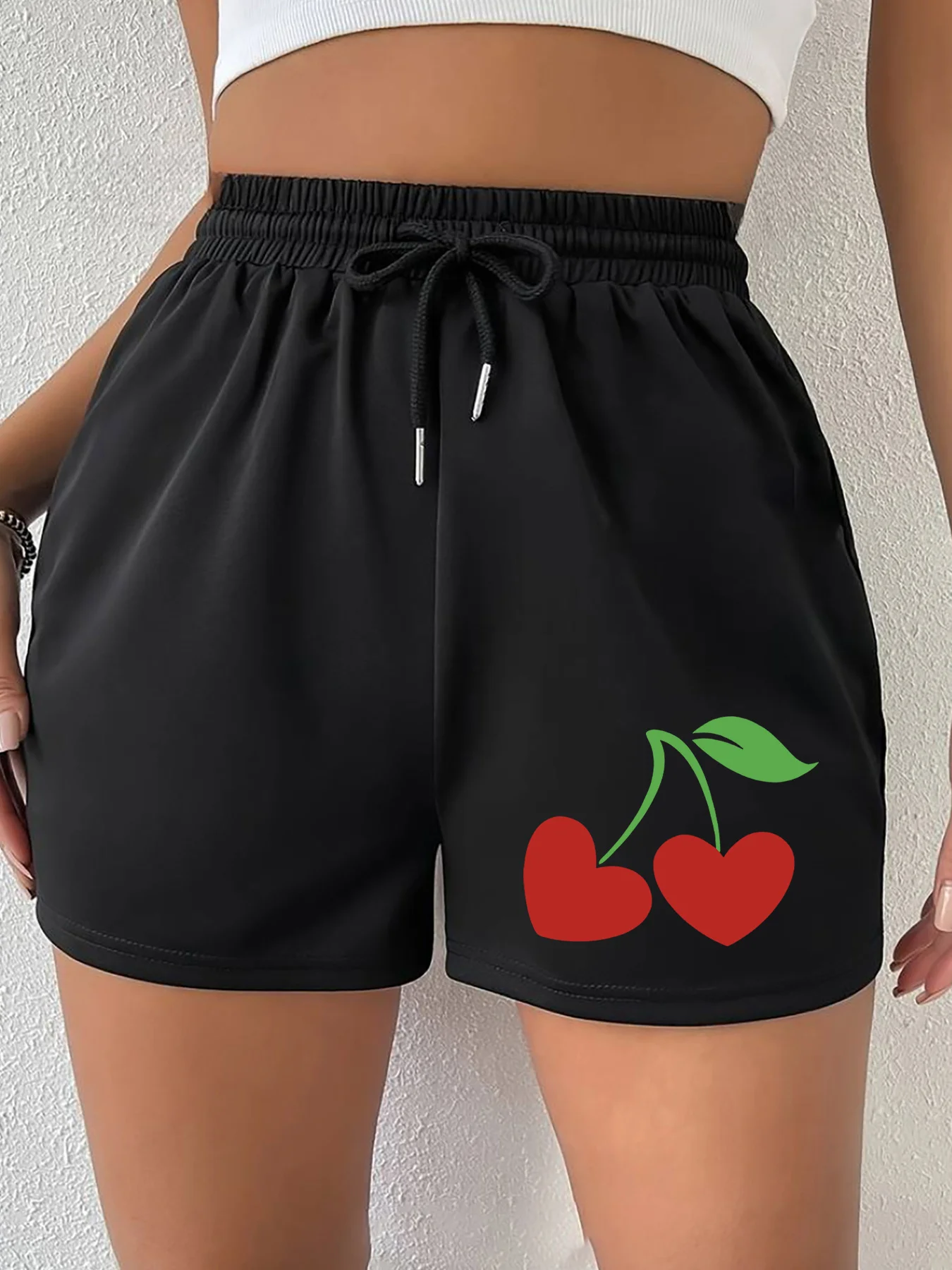 Women's Summer Cherry Print Shorts Elastic Waistband Sweat-wicking and Breathable Suitable for Sports Running and Fitness
Women's Summer Cherry Print Shorts Elastic Waistband Sweat-wicking and Breathable Suitable for Sports Running and Fitness