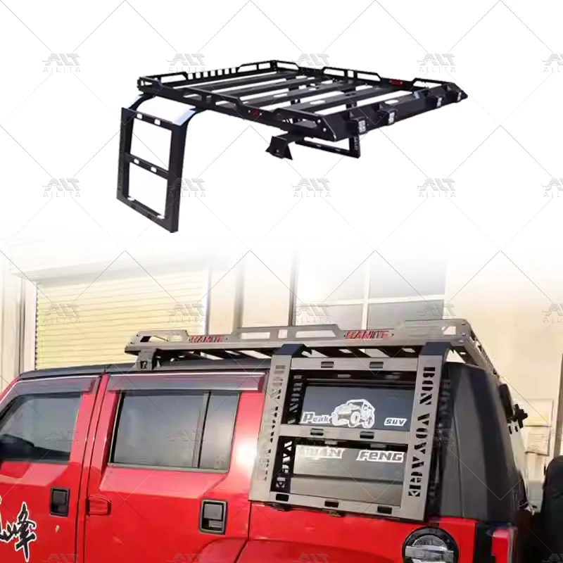 New Manganese Steel Body Parts Removable Luggage Cargo Carrier with Ladder Roof Rack for Wrangler JK JL Accessories
New Manganese Steel Body Parts Removable Luggage Cargo Carrier with Ladder Roof Rack for Wrangler JK JL Accessories