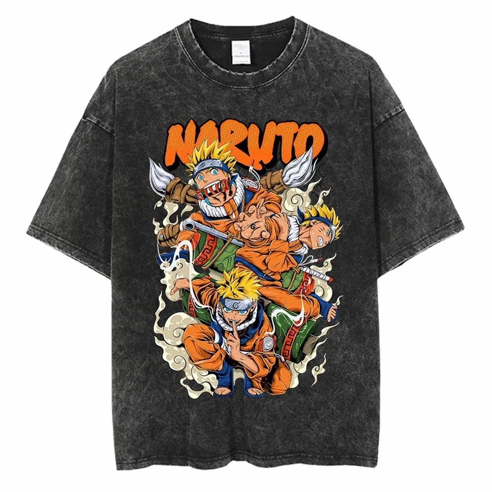 Naruto Anime Men's T Shirts Vintage Washed Short Sleeved Tees Women's Oversized Harajuku Hip Hop Streetwear Gym Y2k Clothes Tops
Naruto Anime Men's T Shirts Vintage Washed Short Sleeved Tees Women's Oversized Harajuku Hip Hop Streetwear Gym Y2k Clothes Tops