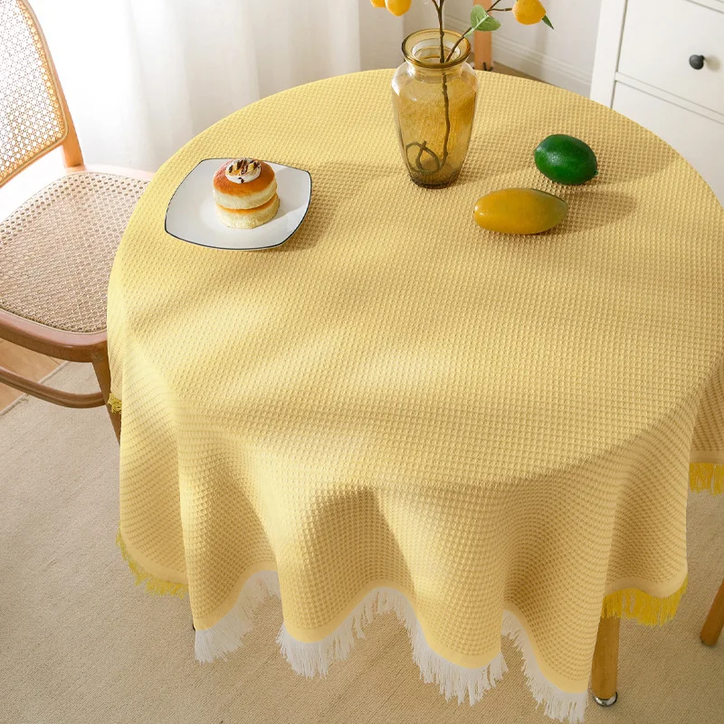 Cotton Linen Waffle Tablecloth Round Long Table Light Luxury For Birthday Photo White Yellow Table Cloth Dorm Blanket
Cotton Linen Waffle Tablecloth Round Long Table Light Luxury For Birthday Photo White Yellow Table Cloth Dorm Blanket