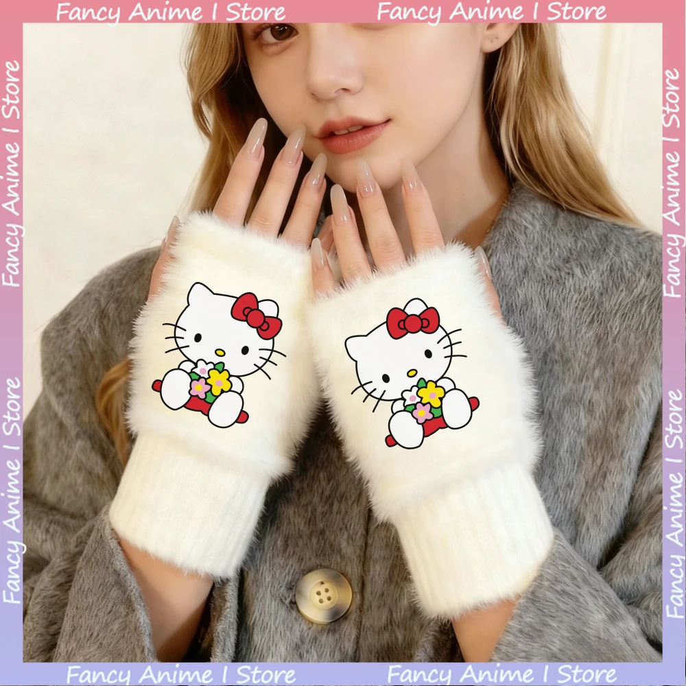 Милые модные зимние теплые мягкие вязаные офисные перчатки Hello Kitty для девочек и мальчиков, белые плюшевые вязаные перчатки на запястье
Милые модные зимние теплые мягкие вязаные офисные перчатки Hello Kitty для девочек и мальчиков, белые плюшевые вязаные перчатки на запястье