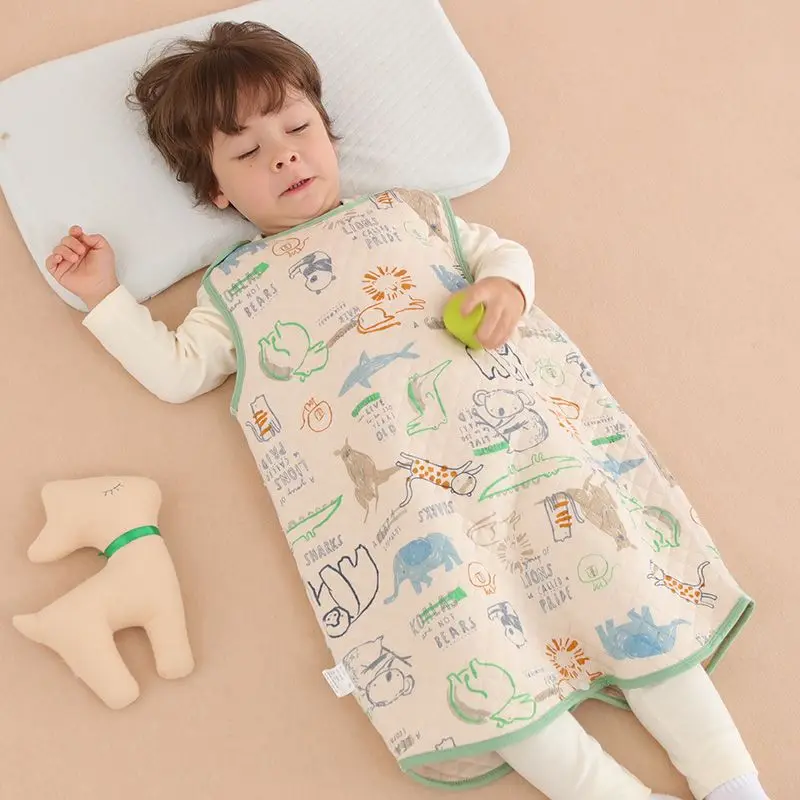 Cartoon Style Children's Sleeping Bag Spring Autumn Boys Girls Warm Sleeping Bag Baby Kick Resistant Sleeveless Vest Pajamas
Cartoon Style Children's Sleeping Bag Spring Autumn Boys Girls Warm Sleeping Bag Baby Kick Resistant Sleeveless Vest Pajamas